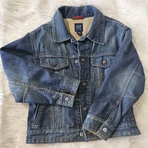 GAP Kids Blue Denim Jacket Sz S 6-7 Yrs Unisex Y2K